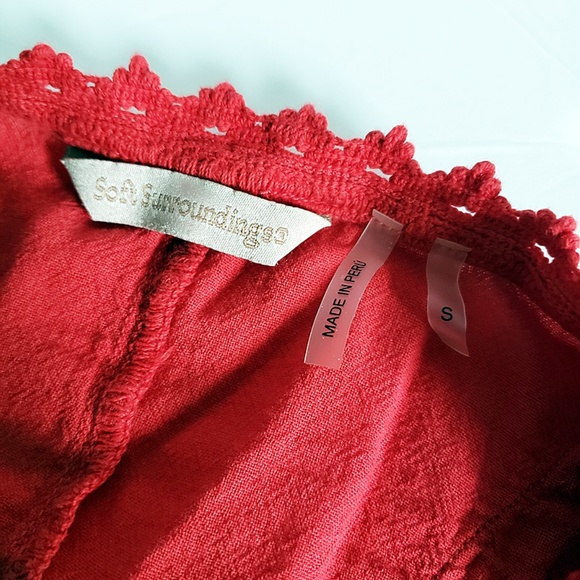 Soft Surroundings Crochet Gauze Cardigan - Size S - Picture 3 of 7